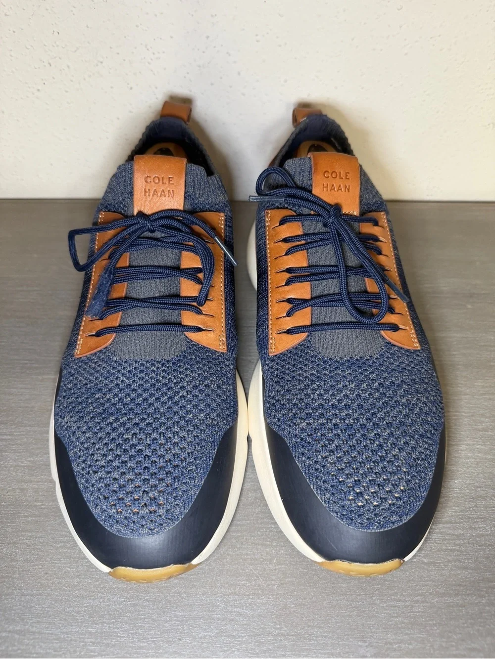 Cole Haan Mens Crosscourt Stitchlite Navy Zerogrand Sneaker C29385 Sz 10.5M